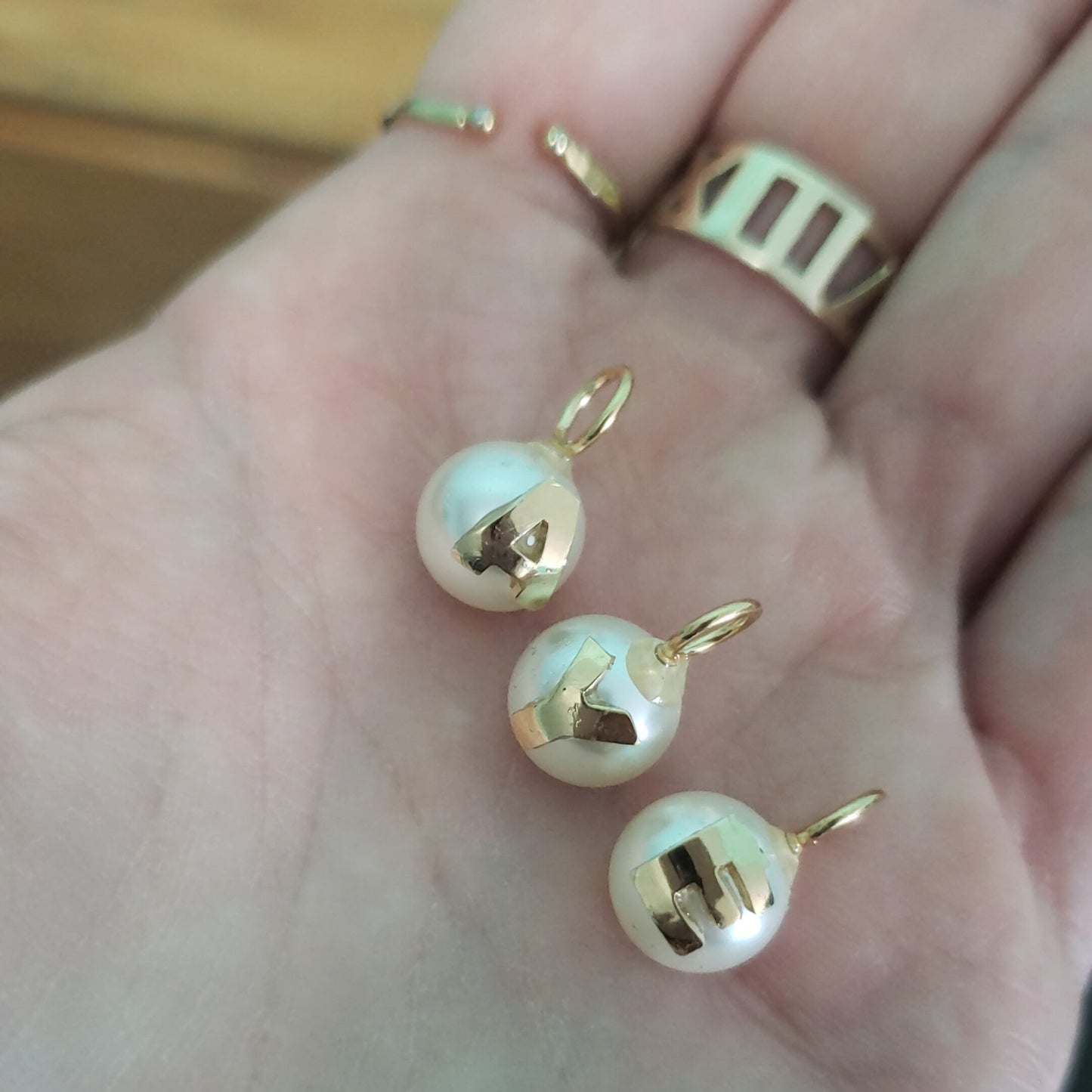 Bridesmaids - collar de perlita (con o sin inicial)