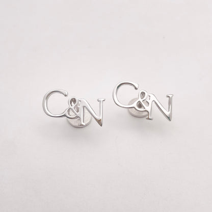 SET: Arras + lazo + mancuernillas personalizadas Baño en Oro / Rodio