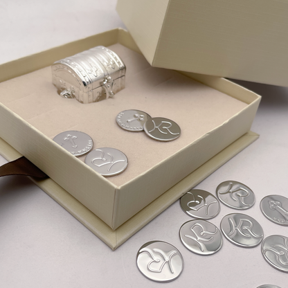 SET PREMIUM: Arras personalizadas Baño en Oro / Rodio
