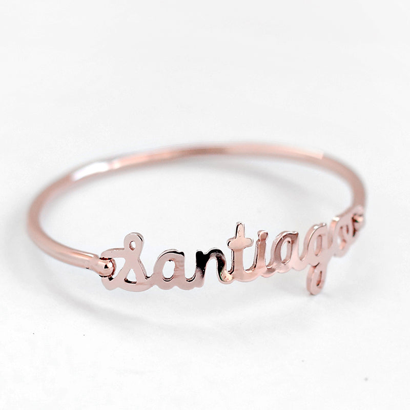 Brazalete Rígido de Nombre Personalizado