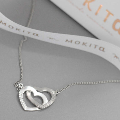 Collar Personalizado de Corazones entrelazados